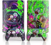 Ubiuo PS 5 Skin Disc Edition Anime Console and Controller Pegatina de vinilo, duradera, resistente a los arañazos, alineada con precisión, compatib...
