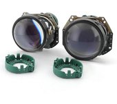 Redkid Actualizar 3.0 Lentes Bi-Xenón Faro Azul Película para Hella 3R G5 Black Edition Retrofit D1S D2H D3S D4S D2S Coche Motocicleta Cristal azul