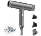 Icetek Secador de pelo iónico negativo, 2000w Secador de pelo profesional con iones difusores para secado rápido Secador de pelo rápido con 2 calen...