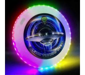 Glow In The Dark Led Flying Disc- 38 luces LED RGB, 7 + 5 modos de luz, recargables, IP65 impermeables juegos al aire libre juguetes geniales para ...