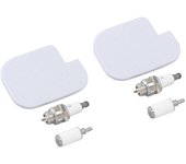 2 juegos de kit de servicio de motosierra Filtro de combustible de aire Bujía compatible con McCULLOCH CS360T CS400T CS420T