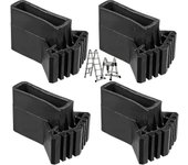 Cubiertas de los pies de la escalera Pies de extensión de la escalera Pies de la escalera Almohadillas de goma antideslizantes Universal Reemplazo ...