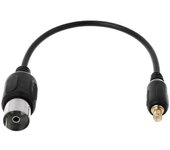 Conector macho MCX a conector de cable coaxial RF hembra de TV DVB-T