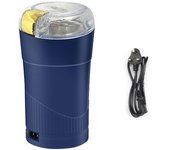 Pequeña amoladora de grano eléctrico Herramienta de molienda de especias de alta potencia Máquina de granos de café de bajo ruido Azul UK plug