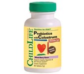 Child Life Essentials Probióticos con calostro, 90 tabletas masticables (Pack de 2)