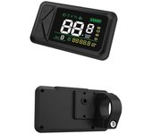 Pantalla EBike 36V 48V 60V E03N Pantalla LCD 5 pines Scooter eléctrico Medidor de pantalla a color LCD inteligente con Negro