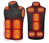 Upgraded 13 Zones Men Heated Vest Usb Charging Heating Coat Smart Heating Sleeveless Jackets