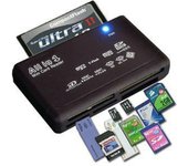 Todo en uno 1 lector de tarjetas de memoria Usb externo Sdhc Mini Micro M2 Mmc Xd Cf Ms