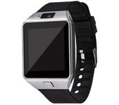 Reloj inteligente con tarjeta SIM con cámara Reloj de pulsera compatible con Bluetooth para hombres y mujeres Plata