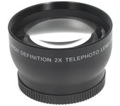 Lente teleconvertidora de cámara 52 mm 2.0X Cámaras DSLR universales Teleobjetivo