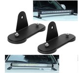 2 piezas de potente juego de soporte de soporte de montaje magnético Barra de luz LED de techo de base magnética fuerte