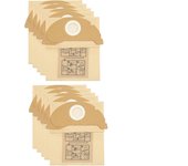 Tsim Paquete de 10 bolsas de repuesto de filtro de papel compatibles con aspiradoras en seco y húmedo Krcher Karcher A2004 / WD2250 / MV2