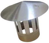 Tapa de chimenea Tapa de chimenea Tapa transpirable liviana Ventilación de aire Estufas al aire libre plateadas Techo de techo Tapa de lluvia para ...