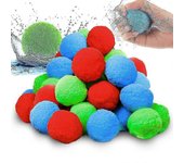50 piezas de bolas de agua, globos de agua reutilizables, bola de juego de lanzar y atrapar para piscina, trampolín, playa OOC