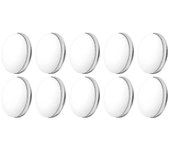 10pcs Pesos magnéticos de cortina Pesos de cortinas Pesos de cortina de ducha magnéticos Fondo para cortina de mantel, blanco-m.2246
