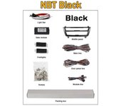 Tira de LED de luz ambiental puerta interior lámpara de ambiente decorativa de 9 colores neón para BMW F34 F32 F36 GT / 4 Series 2012-2018 NBT Negro