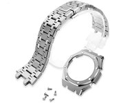 Modificación Ga2100 Bisel para Casioak Gmas2100 Mod Kit 3rd Generation Steel Watch Case Strap Ga2100-plata