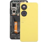 Jeek Tapa de batería original con lente de cámara para Asus Zenfone 9 AI2202 Amarillo