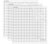 Tapete de corte de agarre estándar para siluetas Cameo12x12 pulgadas Adhesivo transparente Tapetes de corte pegajosos en 3pack Alfombra de corte de...