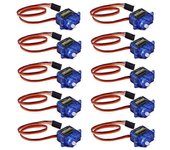 10X Micro SG90 Servo Motor 9G para RC Helicóptero Avión Arduino Control Mini