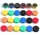 Pack De 60 Imanes, Imanes De Pizarra Blanca, Imanes Para Pizarra Magnética, Imanes, Nevera, Roun Ty De Colores color mezclado