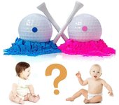 Género Revelar pelotas de golf azul rosa explosivo juego de pelotas de golf niña o niño bebé revelar con tees de golf