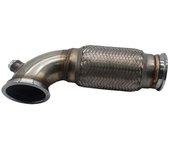2.5quot; V-banda bajante de bajo perfil 90degree w / Flex Bellows Down-pipe para coche
