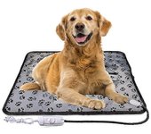 Dog Cat Electric Blanket Heating Pad Pet Bed Mat Impermeable Anti-mordida Temperatura ajustable Silla Cojín US 45 x 45cm