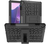 Para Lenovo Tab M10 (Gen 3) Textura de neumático Carcasa antideslizante Protección contra caídas Cubierta híbrida a prueba de golpes PC + TPU con p...