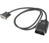 Aumile Adaptador de diagnóstico para automóvil Interfaz USB OBD - Cable OBD2 de 16 pines a DB9 RS232