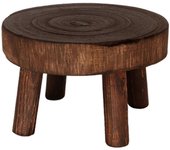Mini taburete de madera Soporte de exhibición de flores Modernos para macetas soportes para interiores Color de la madera L