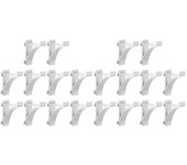 20 piezas Clips para estantes para congelador Ganchos de soporte para refrigeradores Abrazadera para estante para refrigeradores-MXBC