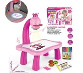Niños Dibujo Proyector Mesa Proyección Tablero de Dibujo Dibujo Educativo Juguete Rosa