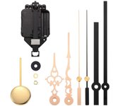 Movimiento de reloj de péndulo de cuarzo Kit de movimiento de bricolaje con péndulo de 2 pares de manos, movimiento de péndulo de mecanismo de bric...