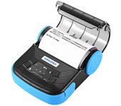 -3 Mini impresora térmica Bluetooth 2.0 de 80 mm Exquisita impresora de recibos portátil de diseño ligero F azul negro