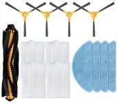 Para BObsweep PetHair Piezas de repuesto de la aspiradora Rodillo principal Cepillo lateral Hepa Filtro Paño de fregona Como se muestra