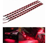 10 pcs impermeable flexible led tira debajo de la luz de la carrocería para la motocicleta del coche10 piezas impermeable flexible tira led luz de ...