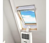 Kensty Telas aislantes de ventanas de pivote central de hasta 380 cm de circunferencia: adecuadas para acondicionadores de aire móviles y secadoras...