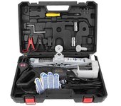 DC12V 15T Coche Eléctrico Gato de Piso Hidráulico Juego de Elevación Naranja para Coche, Furgoneta, Camión SUV Cambio de Neumáticos