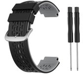 Para Garmin Approach S2 / S4 correa de reloj de silicona Negro gris