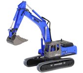 Kakanwo Niño Toy Car Excavator Modelo Toy Engineering Car Toy Car Simulation Ornament Excavator Engineering Diecast Set Azul oscuro