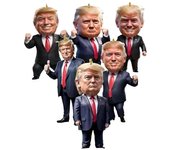 6pcs/set Adorno de Navidad Trump 2024 - Decoración de árbol acrílico, regalo navideño