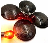 Lente de señal de giro para Harley Davidson Electra Glides Road King Smoke