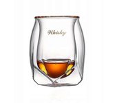 Taza con un vaso de doble vaso para whisky C