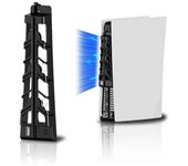 Ventilador de enfriamiento Ps5 Enfriador Ps5 con sistema de enfriamiento externo con luz LED y 3 ventiladores de alta velocidad para consola Ps5 Di...