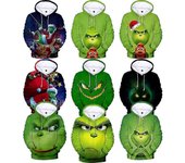Disfraz de Papá Noel Grinch de Navidad, Sudadera con capucha para mujer hombre de manga larga El Monstruo Jersey de Navidad Abrigos Tops Regalo de ...