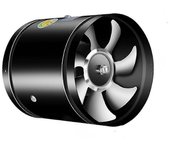 Súper Succión Multifuncional Potente Extractor de Aire Mudo, Ventilador de Ventilación de Baño 6 pulgadas negro 150 mm