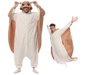 Eleimos Halloween Ardilla Voladora Onesie Para Mujeres Hombres Adulto Animal Kigurumis Pijama Dibujos animados Pijama Homewear Cosplay Disfraz Alta...
