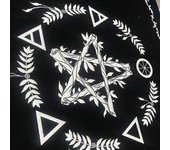 Tarot Carta Mantel Especial Pentagrama Adivinación Mantel del altar Juego de mesa A