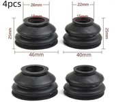 4pcs Universal Rubber Ball Joint Goma Dust Boot Covers Track Rod End Set Kit minimiza el desgaste prematuro de las piezas de suspensión
